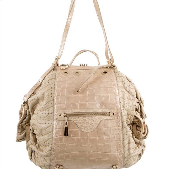 Versace Crocodile and Leather Tote . Beautiful and soft . - Picture 4 of 8